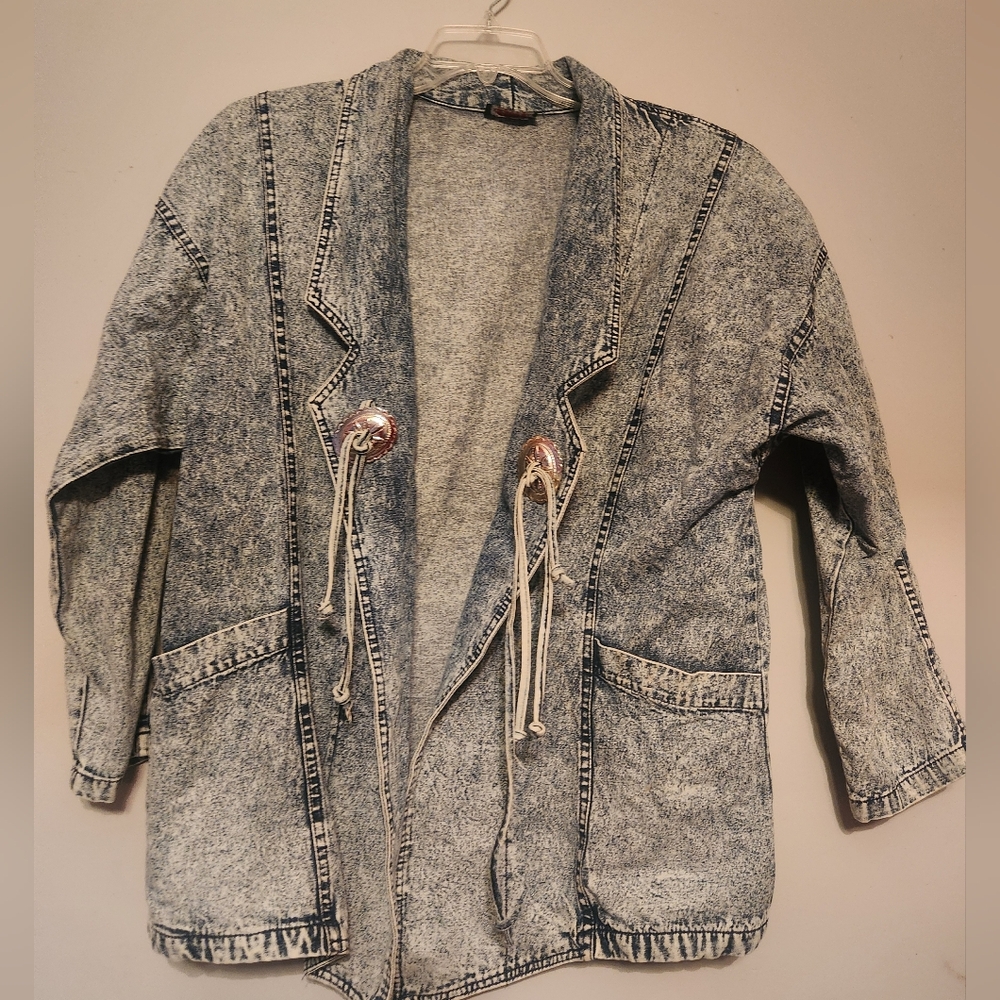 Vintage Acid Wash Denim Women's Jacket